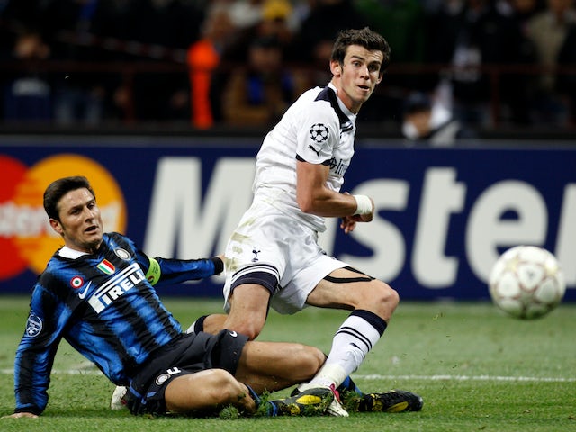 Gareth Bale va marcar amb el Tottenham Hotspur contra l'Inter de Milà el 2010