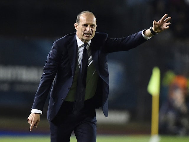 L'entrenador de la Juventus, Massimiliano Allegri, reacciona el 22 de maig de 2023