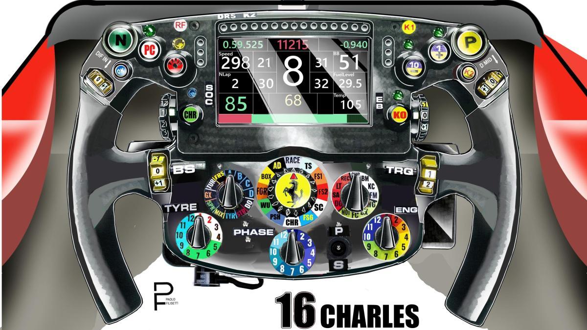 F1 Charles Leclerc, el volant explicat botó a botó: com funciona