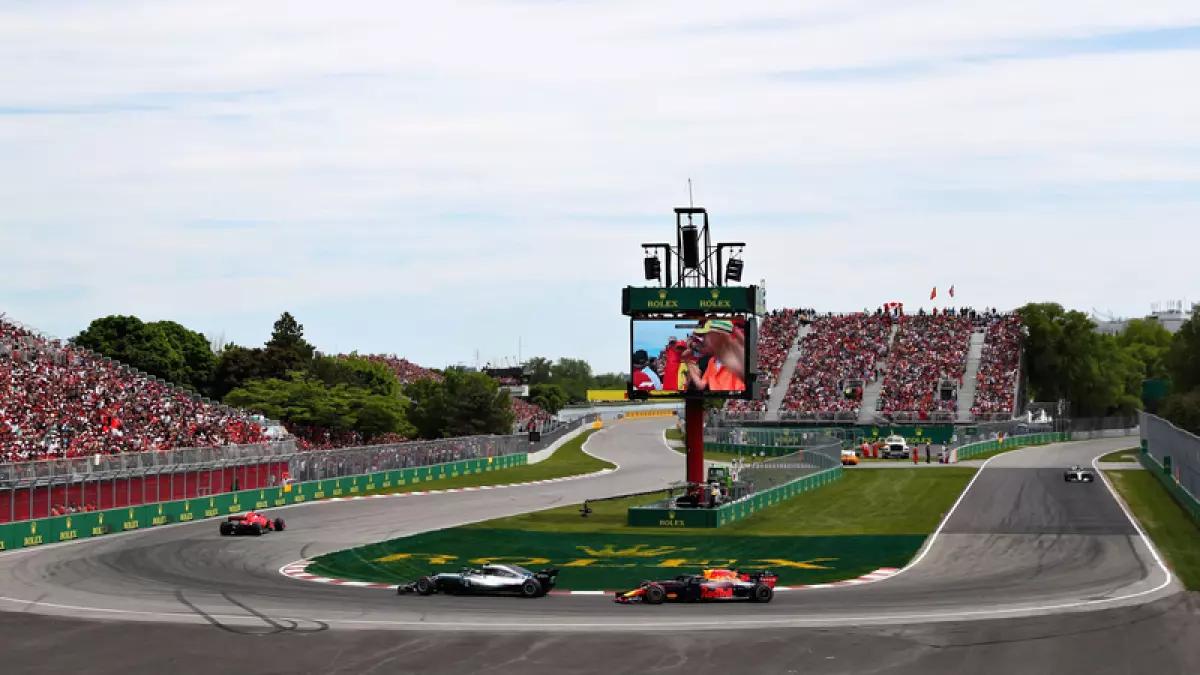 F1 GP Canadà, mentre conduïu per la pista Gilles Villeneuve