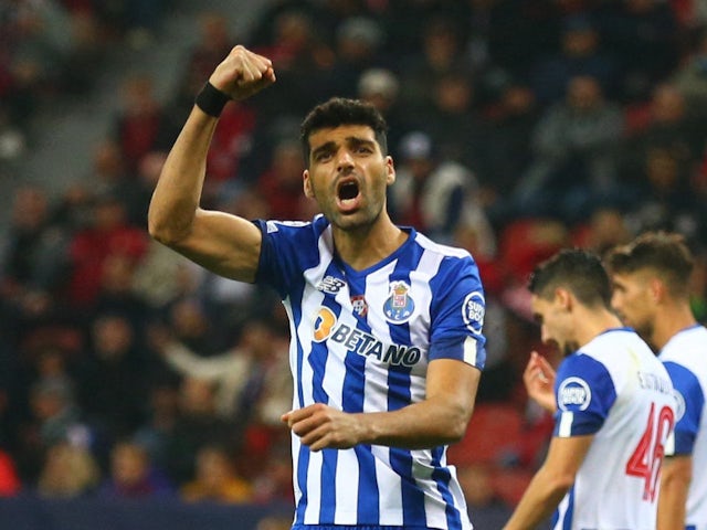 Mehdi Taremi celebra el gol del Porto el 12 d'octubre de 2022
