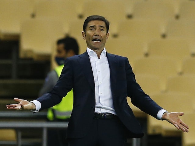 Marcelino, entrenador de l'Athletic Bilbao, reacciona el 3 d'abril de 2021