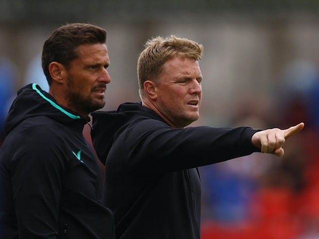 L'entrenador del Newcastle United Eddie Howe i l'entrenador adjunt Jason Tindall el 15 de juliol de 2023