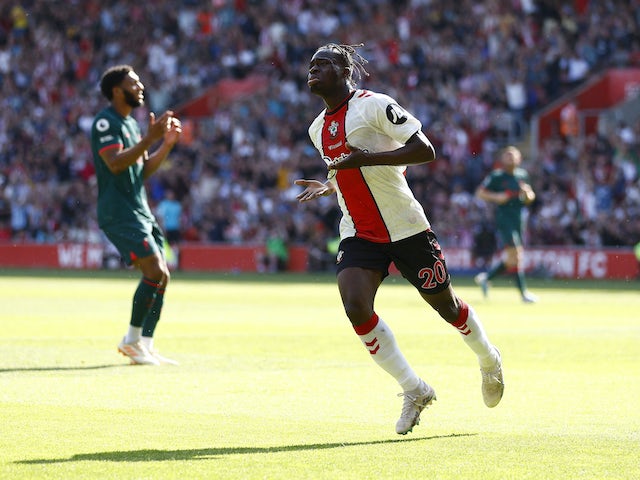 Kamaldeen Sulemana del Southampton celebra el seu segon gol el 28 de maig de 2023