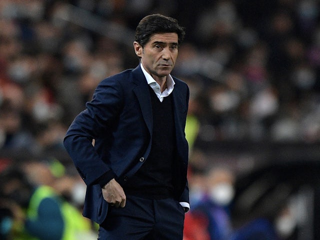L'entrenador de l'Athletic de Bilbao, Marcelino García Toral, reacciona el 2 de març de 2022