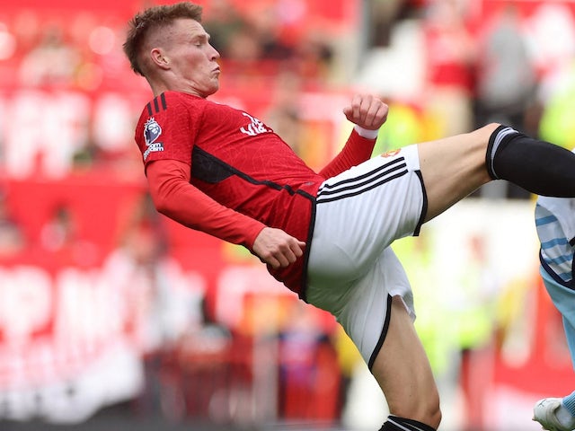 Scott McTominay en acció pel Manchester United el 26 d'agost de 2023