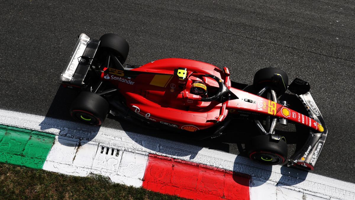 F1 Monza, Sainz fa somiar a Ferrari als entrenaments lliures 3. Verstappen 2n, Leclerc 4t