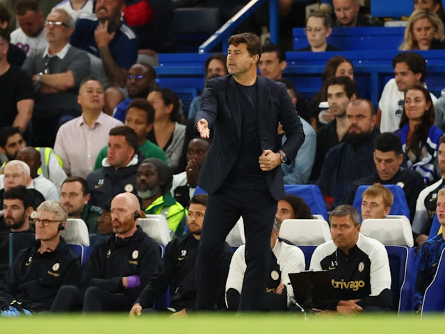 L'entrenador en cap del Chelsea, Mauricio Pochettino, durant el partit de la Premier League contra el Luton Town el 25 d'agost de 2023.