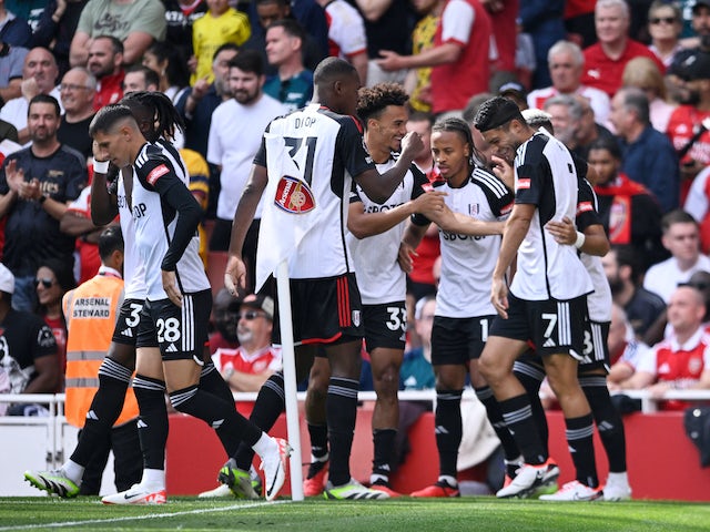 Andreas Pereira celebra el gol del Fulham contra l'Arsenal el 26 d'agost de 2023