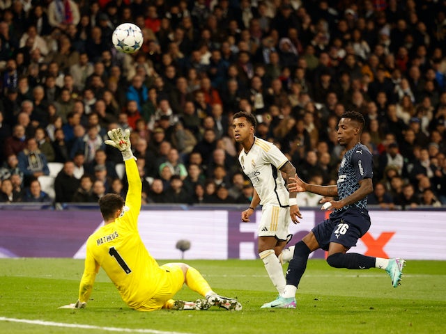 Rodrygo del Reial Madrid va marcar el seu tercer gol el 8 de novembre de 2023