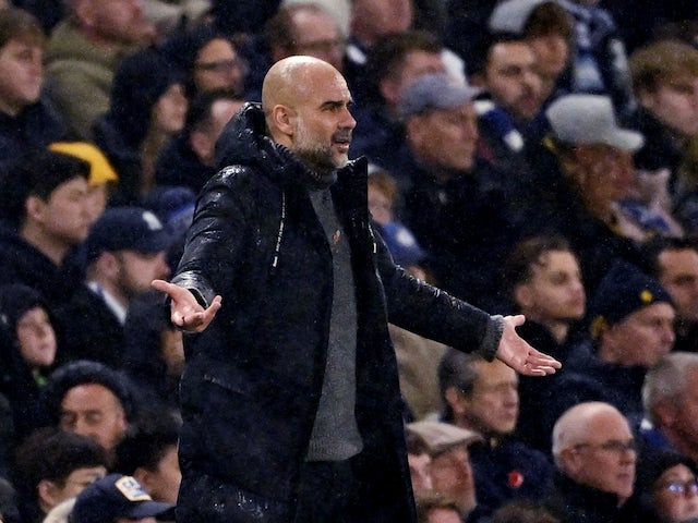 L'entrenador del Manchester City, Pep Guardiola, fotografiat el 12 de novembre de 2023