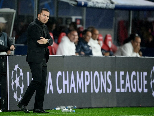L'entrenador de l'Estrella Roja de Belgrad, Barak Bakhar, el 25 d'octubre de 2023