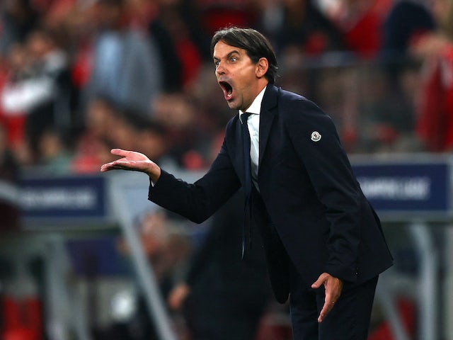 L'entrenador de l'Inter de Milà, Simone Inzaghi, reacciona el 29 de novembre de 2023