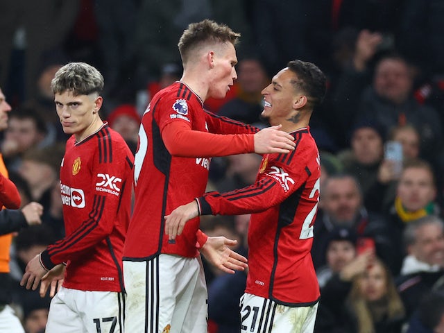 Scott McTominay del Manchester United celebra el seu segon gol el 6 de desembre de 2023