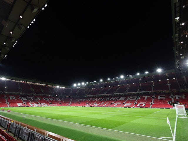 Vista general de l'interior d'Old Trafford abans del partit del 10 de gener de 2022