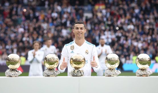 Cristiano Ronaldo ha guanyat 5 premis Pilota d'Or