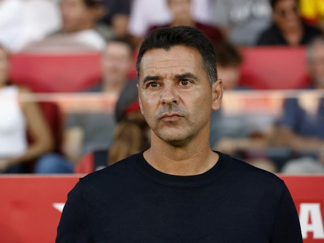 Michel entrenador del Girona abans del partit del 30 de setembre de 2023