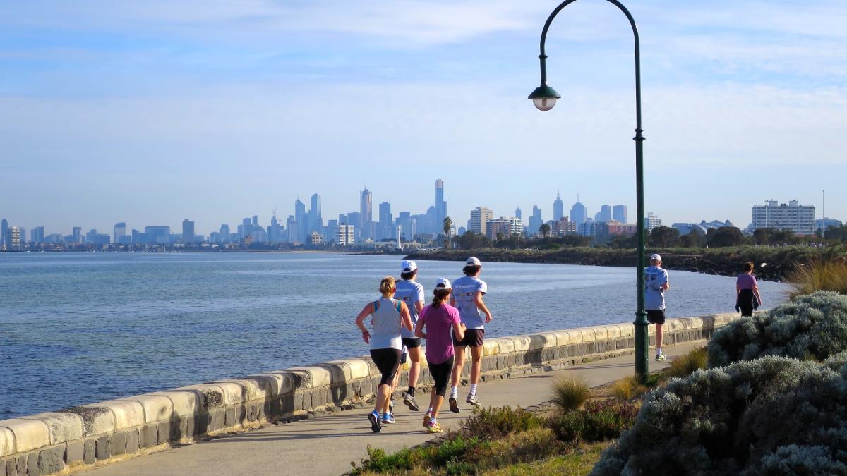 Melbourne: on anar a córrer.  Els llocs més adequats per als corredors