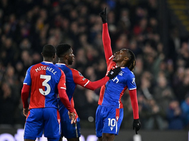 L'Eberechi Eze de Crystal Palace celebra el seu segon gol el 30 de gener de 2024