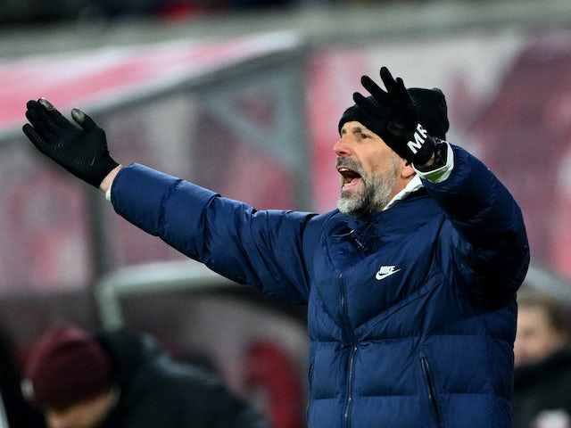 L'entrenador de l'RB Leipzig, Marco Rose, reacciona el 20 de gener de 2024