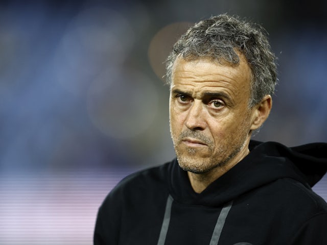 L'entrenador del Paris Saint-Germain (PSG), Luis Enrique, abans del partit del 17 de març de 2024