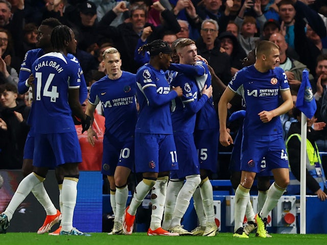 Nicolas Jackson del Chelsea celebra el seu segon gol el 2 de maig de 2024