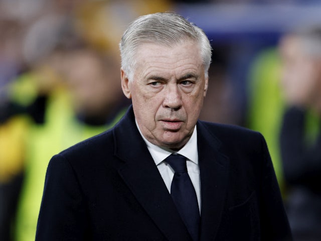 L'entrenador del Reial Madrid, Carlo Ancelotti, abans del partit del 5 de març de 2024