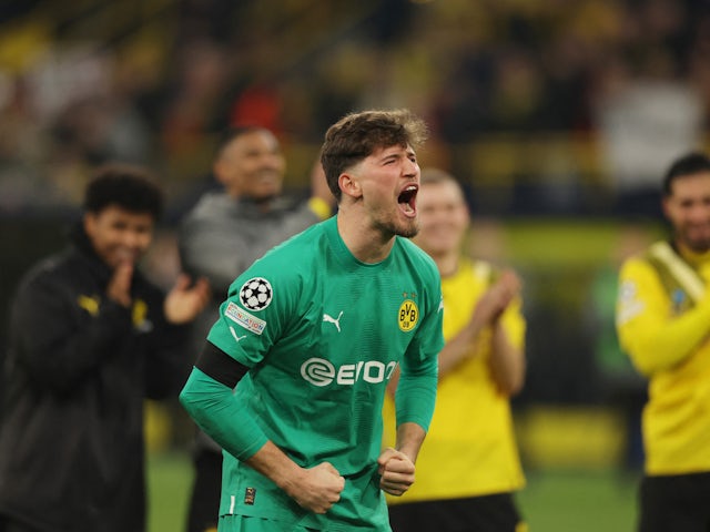 El porter del Borussia Dortmund Gregor Kobel el 15 de febrer de 2023