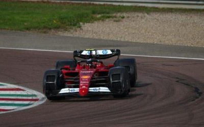 Ferrari prova els nous protectors de ruixats a Fiorano per limitar les ruixades en cas de pluja