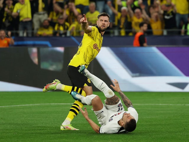 Niclas Fullkrug celebra el gol del Borussia Dortmund l'1 de maig de 2024