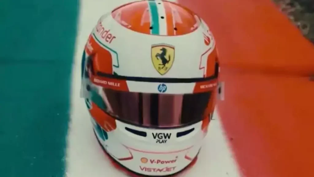 Leclerc, casc especial a Imola F1
